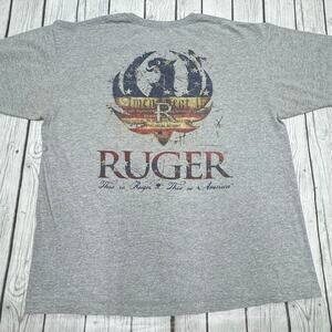 Mens's Grey Ruger T-Shirt Size 2XLg